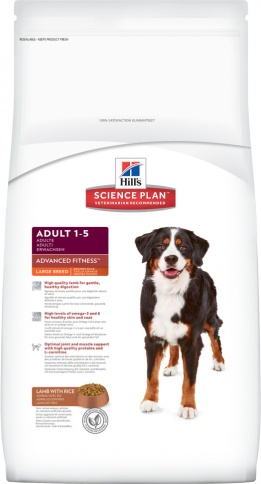 Hill's Science Plan (12 кг) Canine Adult Advanced Fitness Large Breed Lamb & Rice фото 1