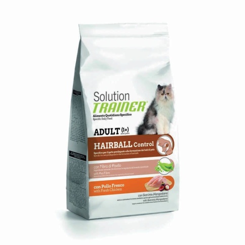 Trainer Solution Hairball With Fresh Chicken для кошек для выведения шерсти со свежей курицей - 1.5 кг фото 2