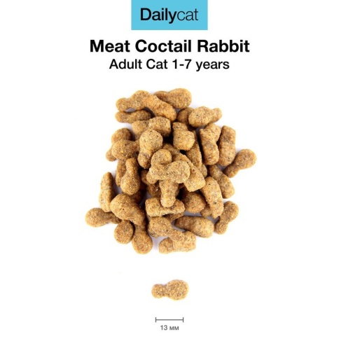 Dailycat Casual Line Meat Cocktail with Rabbit корм для кошек мясной коктейль с кроликом 3 кг фото 1
