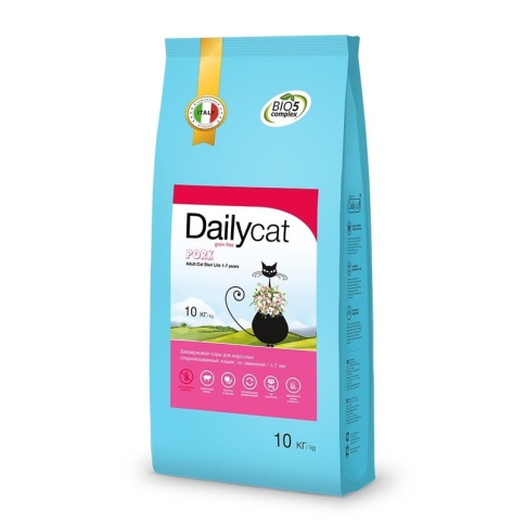 Dailycat Grain Free Adult сухой беззерновой корм для взрослых кошек с индейкой - 1,5 кг фото 1