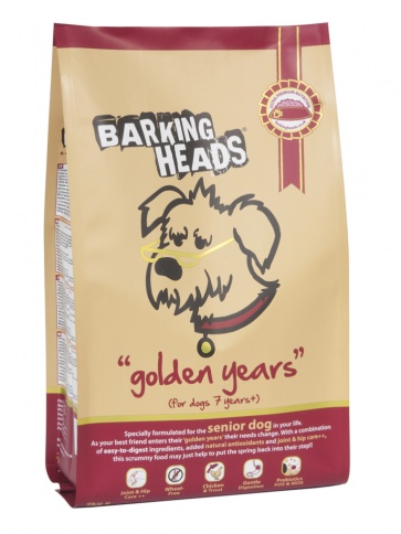 Barking Heads Золотые годы сухой корм для пожилых собак старше 7 лет с курицей и рисом - 18 кг фото 1
