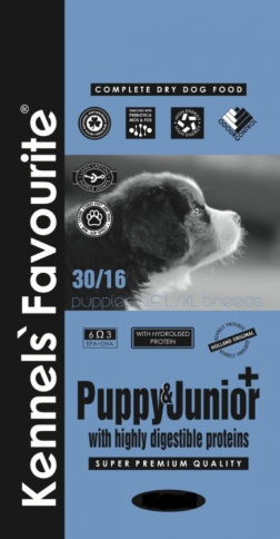 Kennels` Favourite Puppy and Junior Plus корм для щенков от 5 месяцев с грлюкозамином и хондроитином 20 кг фото 1