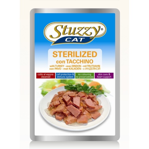 Stuzzy Cat для стерилизованных и кастрированных кошек в паучах - 100 г фото 2