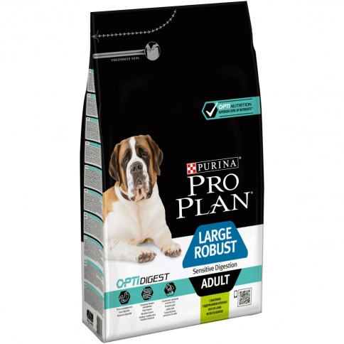 Purina Pro Plan сухой корм для собак крупных пород с мощным телосложением с чувствительным пищеварением с ягнёнком - 3 кг фото 1