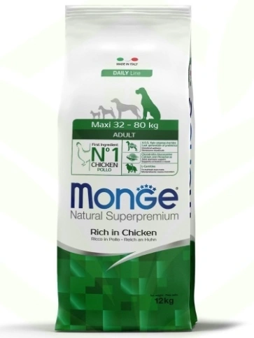 Сухой корм Monge Natural Maxi Adult с курицей для взрослых собак крупных пород, 12 кг фото 6