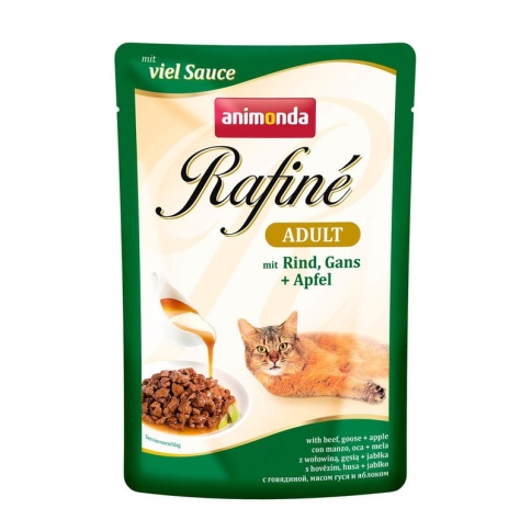 Animonda Паучи Rafine Soupe Adult с говядиной, мясом гуся и яблоком для взрослых кошек 100 г фото 2