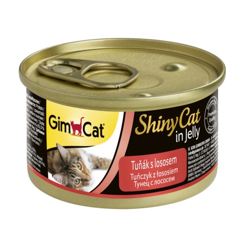 Gimborn GimCat ShinyCat влажный корм для кошек из тунца с лососем - 70 г фото 1