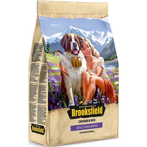 Сухой корм Brooksfield Adult Dog Large Breed для взрослых собак крупных пород с курицей и рисом - 3 кг фото 1