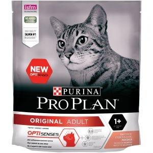 Pro Plan Cat Adult Original OPTI-Senses сухой корм для взрослых кошек с лососем - 400 г фото 1