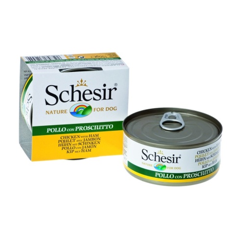 Schesir для собак с цыпленком и ветчиной - 150 г фото 2