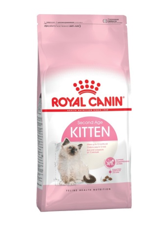 Royal Canin Kitten Корм сухой сбалансированный для котят в период второй фазы роста до 12 месяцев - 400 г фото 1