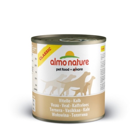 Almo Nature Classic Dog Veal консервы для собак с телятиной в собственном бульоне - 290 г фото 1