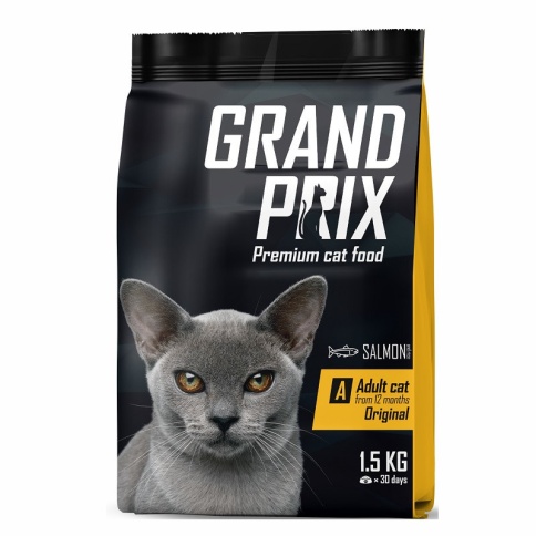Grand Prix Adult Original Сухой корм для кошек с лососем - 1,5 кг фото 1