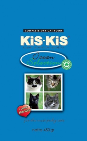 KiS-KiS Ocean selection корм для взрослых кошек с рыбой и домашней птицей 450 гр фото 1
