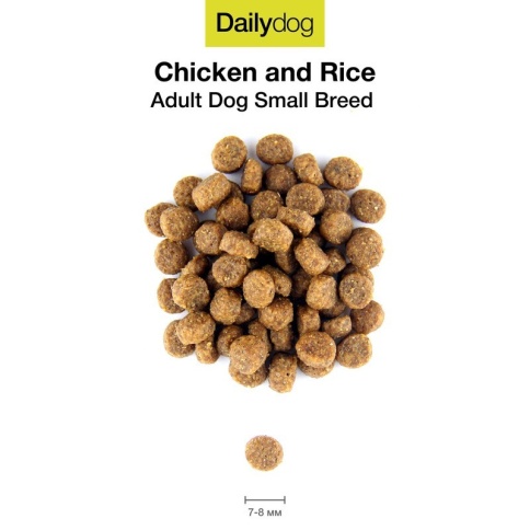 Сухой корм Dailydog Adult Small Breed Chicken and Rice для взрослых собак мелких и миниатюрных пород с курицей и рисом 1.5 кг фото 1