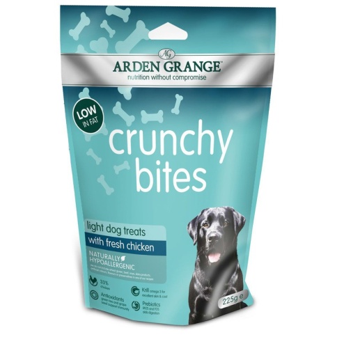 Лакомство Arden Grange Crunchy Bites низкокалорийное для собак с курицей - 225 г фото 2