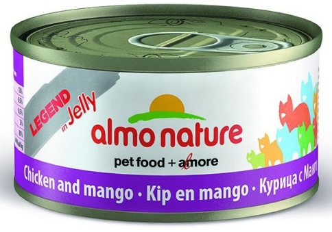Almo Nature Legend Adult Cat Chicken&Mango консервированный корм с цельными кусочками курицы и манго в бульоне для взрослых кошек - 70 г фото 1