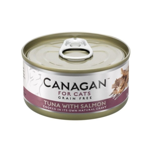 Canagan Tuna With Salmon влажный беззерновой корм для кошек с тунцом и лососем - 75 г фото 1