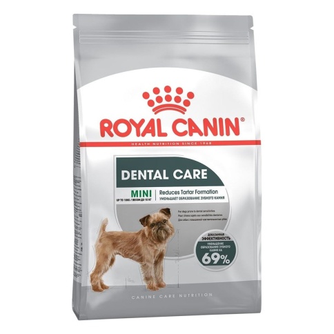 Сухой корм Royal Canin Mini Dental Care для собак мелких пород с повышенной чувствительностью зубов - 1 кг фото 1