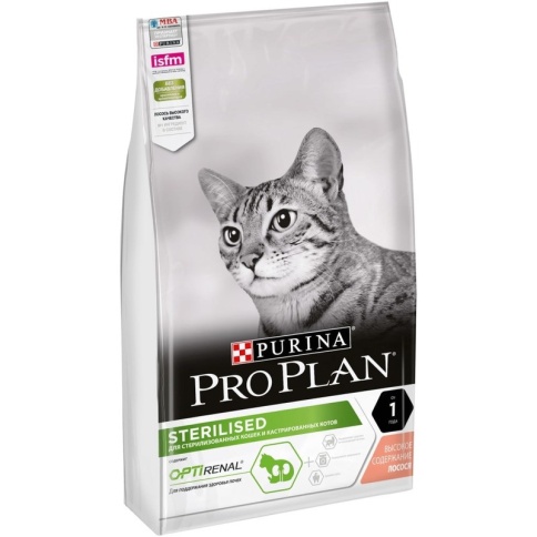 Сухой корм Pro Plan Cat Adult Sterilised для стерилизованных кошек с лососем - 7 кг фото 1