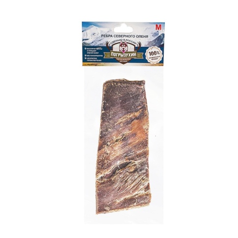 Лакомство Погрызухин для собак ребро северного оленя M фото 2