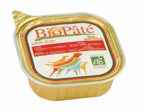Almo Nature Daily Menu Adult Dog Bio Pate Beef&Vegetables паштет для взрослых собак с говядиной и овощами - 300 г фото 1