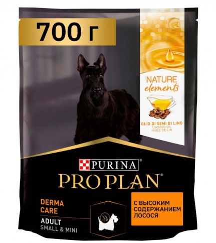 Pro Plan Nature Elements сухой корм для собак мелких пород Лосось - 700 г фото 1