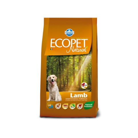 Farmina Ecopet Natural Lamb Mini сухой корм для взрослых собак мелких пород с чувствительным пищеварением и аллергией с ягненком- 12 кг фото 1