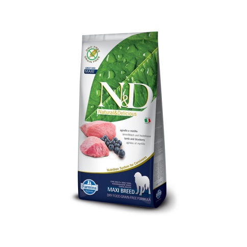 Farmina N&D Dog Lamb & Blueberry Adult Maxi 12 кг фото 1