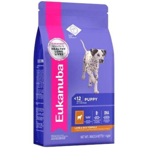 Eukanuba Puppy Lamb & Rice для щенков с ягненком и рисом - 1 кг фото 2
