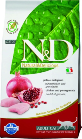 Farmina N&D Grain-Free Feline Chicken & Pomegranate Adult 10 кг фото 1