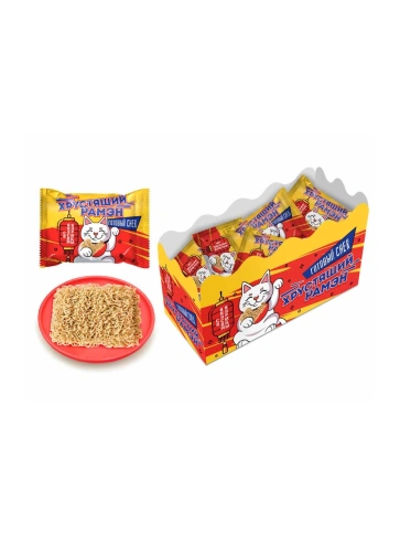 Снек-лапша (ХРУСТЯЩИЙ РАМЭН) со вкусом курицы 20г фото 2