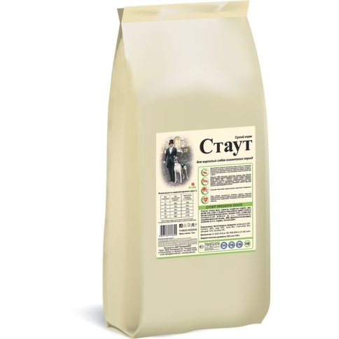 Стаут сухой корм для взрослых собак гигантских пород с мясом и злаками - 15 кг фото 1