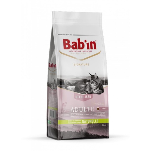 Babin Signature Chat Adulte Saumon сухой корм для кошек всех пород с лососем - 2 кг фото 1