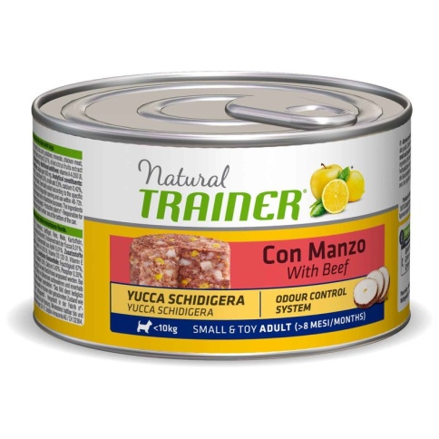 Консервы Trainer Natural Small and Toy для взрослых собак мелких и миниатюрных пород с говядиной и рисом 150 г фото 2