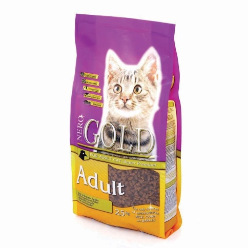 Nero Gold Adult Cat Chicken сухой корм супер премиум класса для взрослых кошек с курицей - 18 кг фото 2