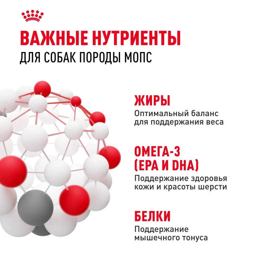 Сухой корм Royal Canin Pug Adult для взрослых собак, 1,5 кг фото 7