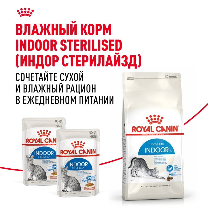 Сухой корм Royal Canin Indoor для кошек, 10 кг фото 8