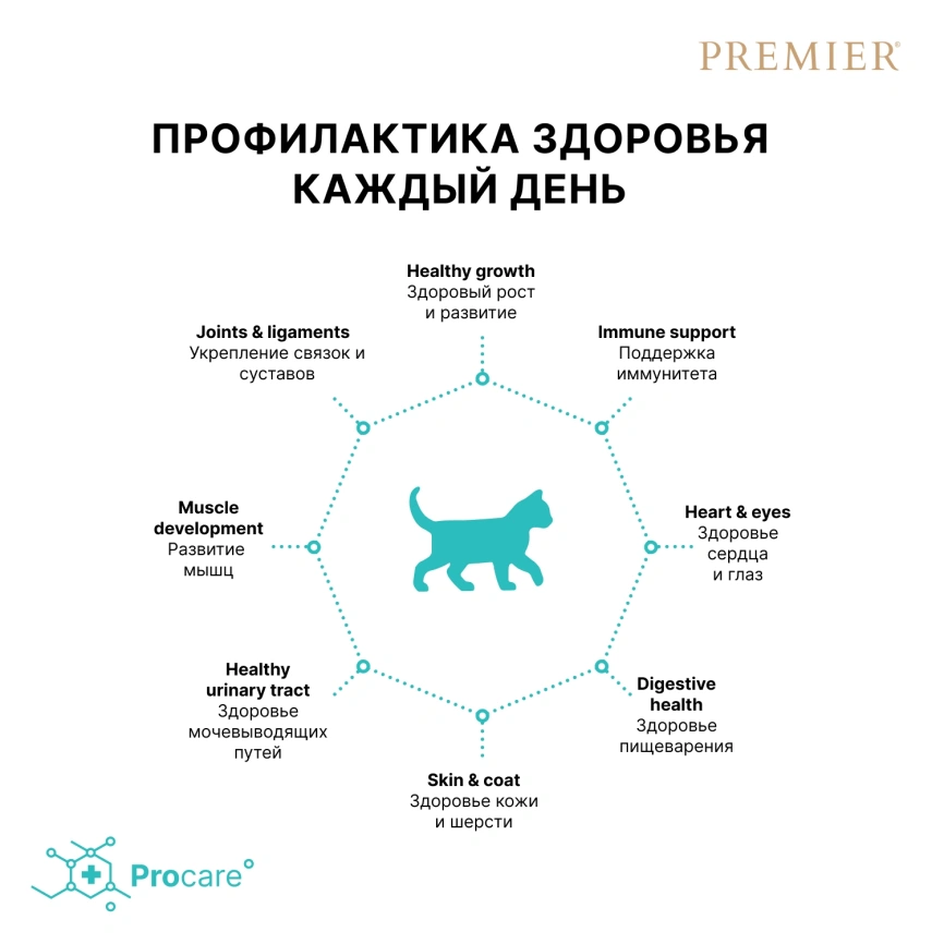 Сухой корм Premier Cat Kitten Turkey для котят, с индейкой, 2 кг фото 4