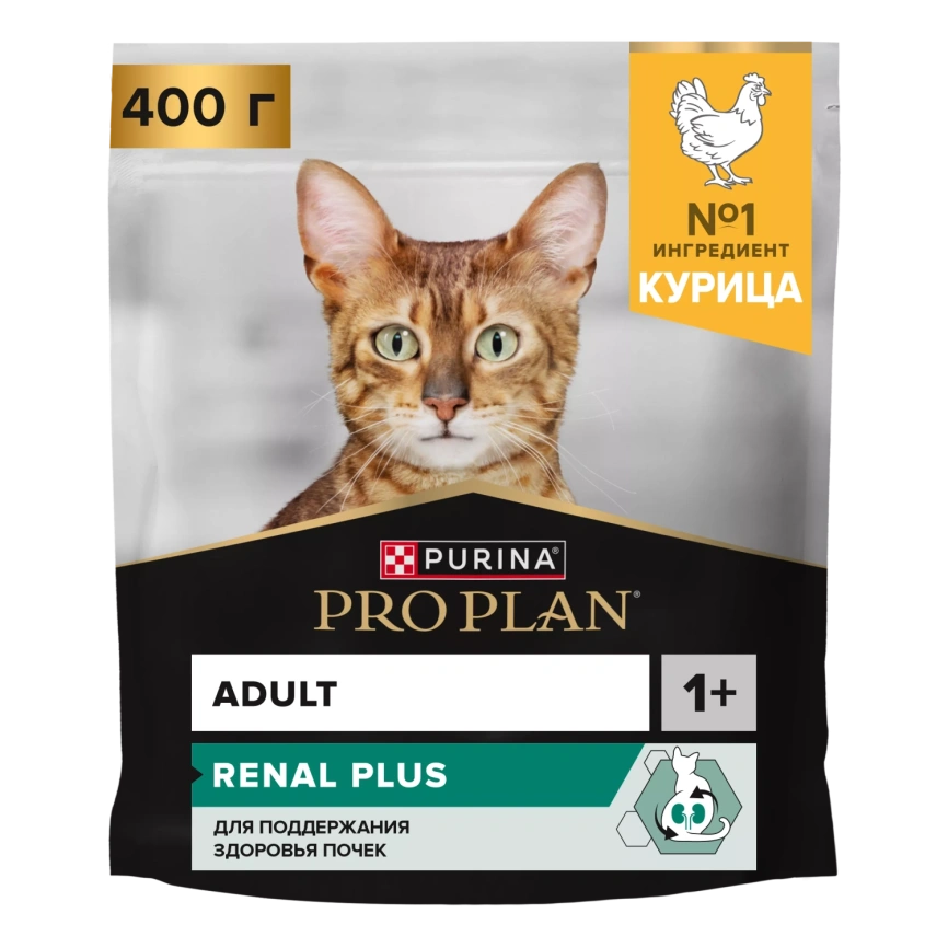 Сухой корм PRO PLAN Chicken для взрослых кошек, с высоким содержанием курицы, 400 г фото 1