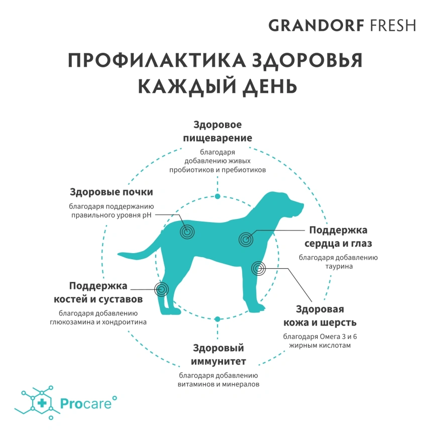 Сухой корм Grandorf Fresh Dog Salmon & Sweet Potato для взрослых собак крупных пород лосось, с бататом, 10 кг фото 4