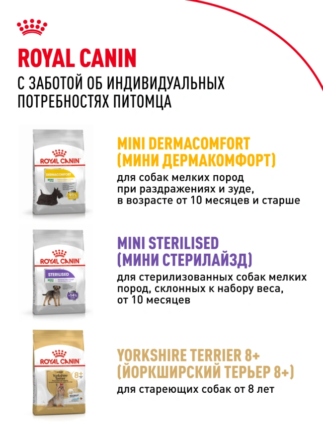 Сухой корм Royal Canin Yorkshire Terrier Adult для взрослых собак, 3 кг фото 10
