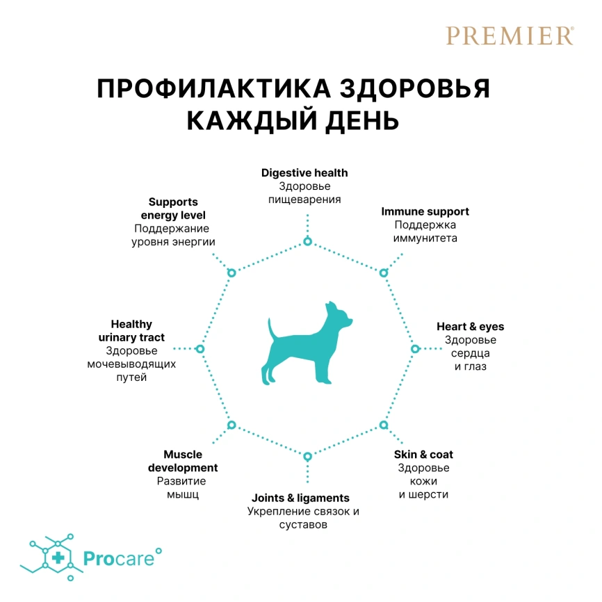 Сухой корм Premier Dog Adult Mini Turkey для собак мелких пород, с индейкой, 1 кг фото 4