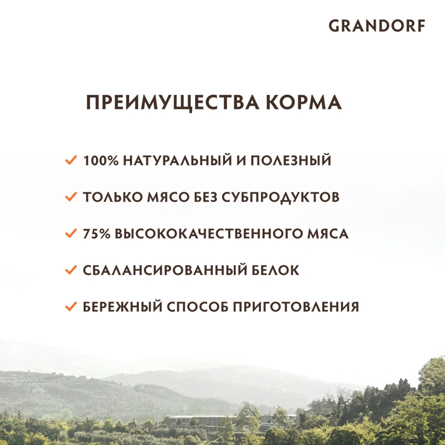 Влажный корм Grandorf Tuna & Shrimp для кошек, консервы, Филе тунца с креветками в бульоне, 70 г фото 2