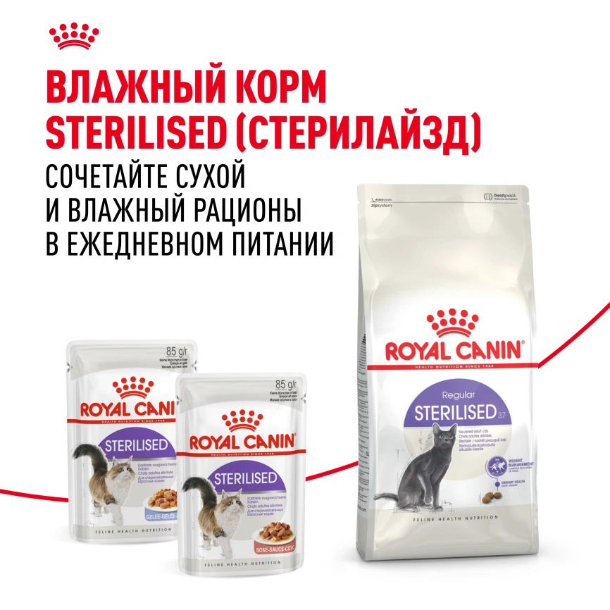 Сухой корм Royal Canin Sterilised для кастрированных котов и стерилизованных кошек, 10 кг фото 9
