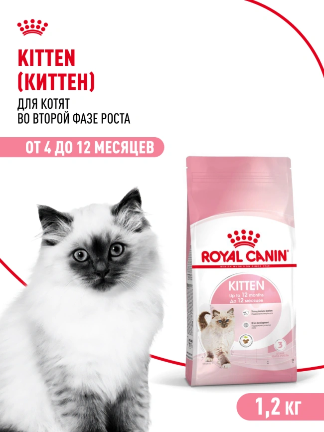 Сухой корм Royal Canin Kitten для котят, 1,2 кг фото 14