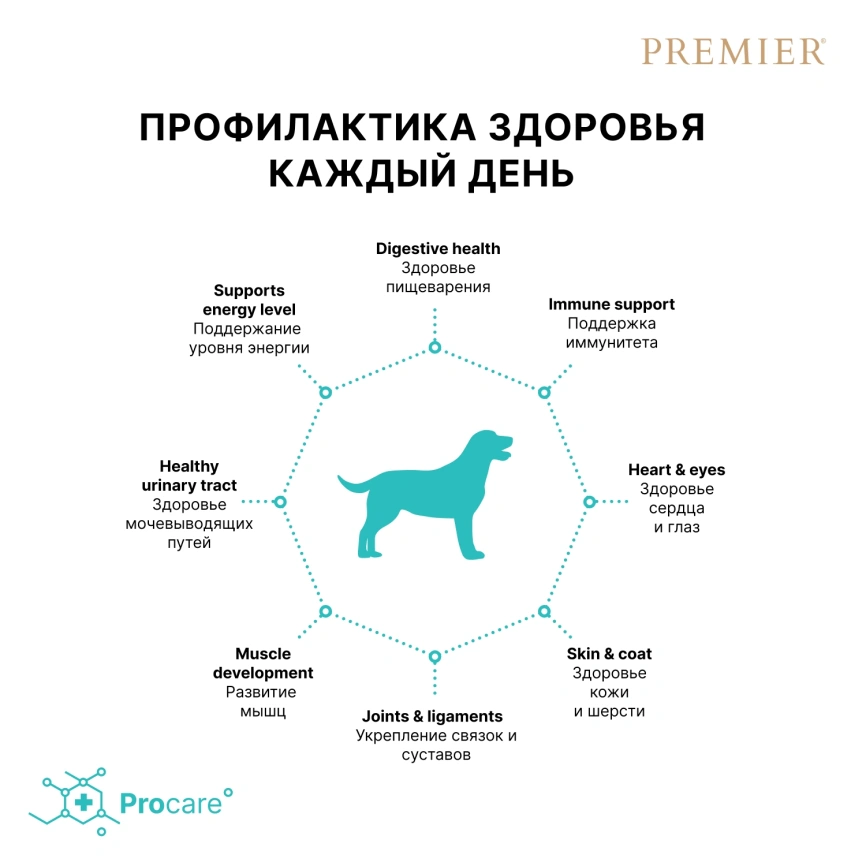 Сухой корм Premier Dog Adult Medium Salmon & Turkey для собак средних пород, с лососем и индейкой, 10 кг фото 4