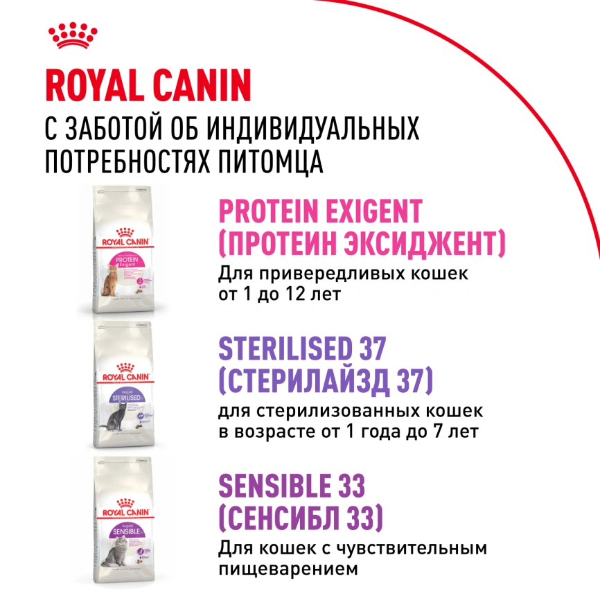 Сухой корм Royal Canin Savour Exigent для кошек, 400 г фото 10