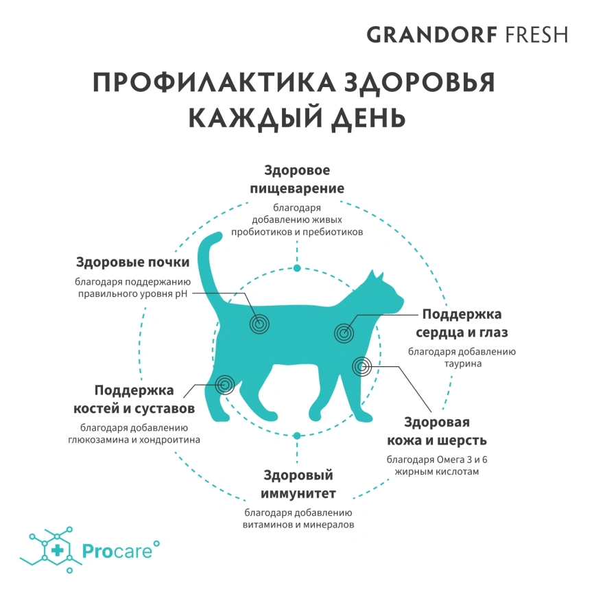 Сухой корм Grandorf Fresh Cat Lamb & Sweet Potato для взрослых кошек чувствительное пищеварение или склонность к аллергии ягненок, с бататом, 400 г фото 4