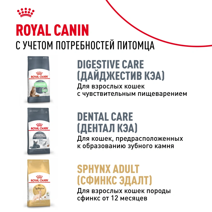 Сухой корм Royal Canin Sphynx Kitten для котят породы сфинкс до 12 месяцев, 400 г фото 11